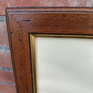 Stampa con cornice in legno