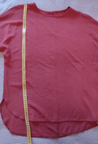 Blusa roja mujer manga 3/4