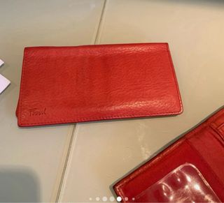 Portafoglio Fossil Rosso Pelle
