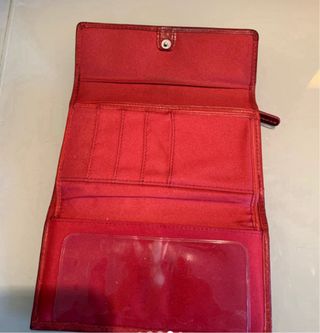 Portafoglio Fossil Rosso Pelle