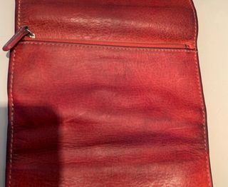 Portafoglio Fossil Rosso Pelle