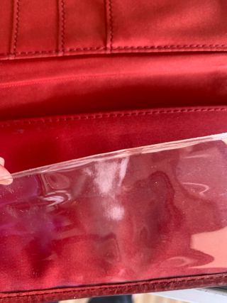 Portafoglio Fossil Rosso Pelle