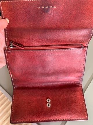 Portafoglio Fossil Rosso Pelle