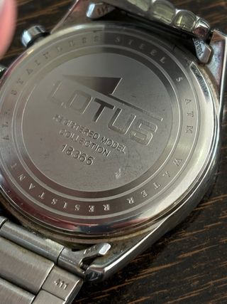 Reloj Lotus Clásico Hombre Azul Plateado