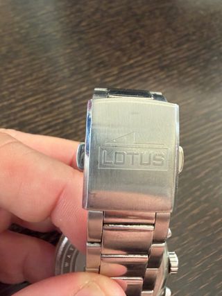 Reloj Lotus Clásico Hombre Azul Plateado