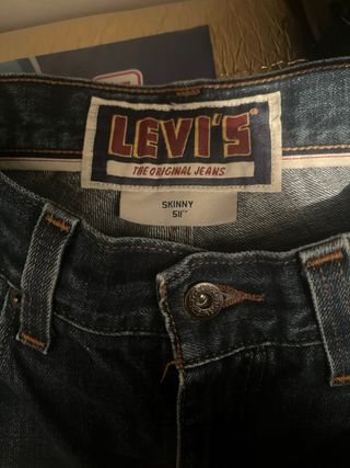 Pantalón Skinny Levi's Hombre Azul Talla:W33 L32
