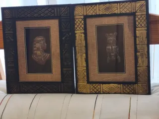 Pareja Cuadros Decorativos 35x28 cm Étnicos