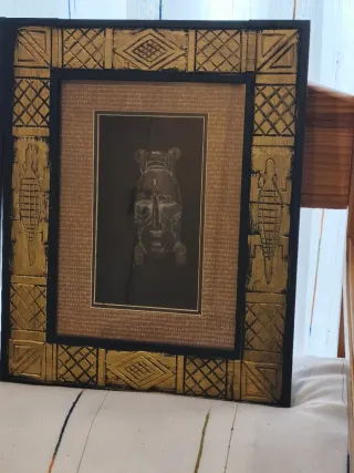 Pareja Cuadros Decorativos 35x28 cm Étnicos