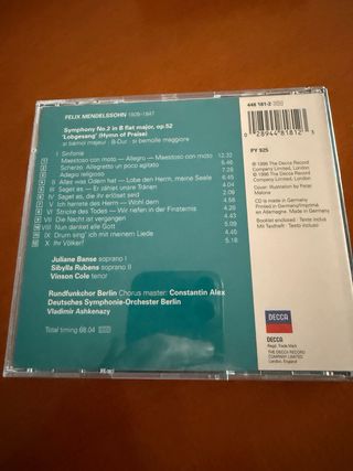 5 CDs Música Clásica: Campra, Chopin, Schubert.