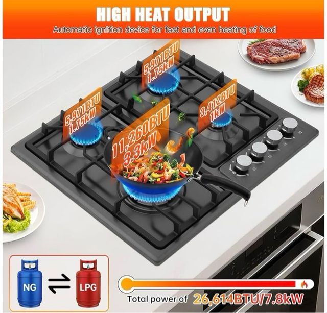 Placa de gas VELPAX 4 fuegos / F1 - miniatura 4