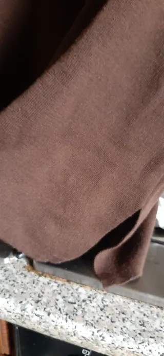 Cardigan donna misto lana marrone