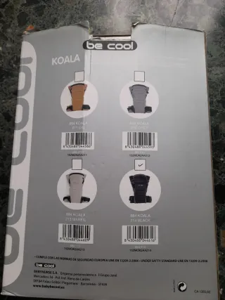 Mochila Portabebés Be Cool Koala Negra