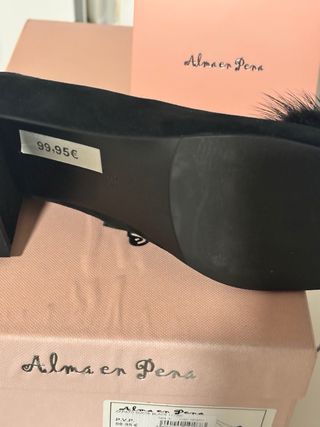 Manoletinas tacón joya Alma en Pena