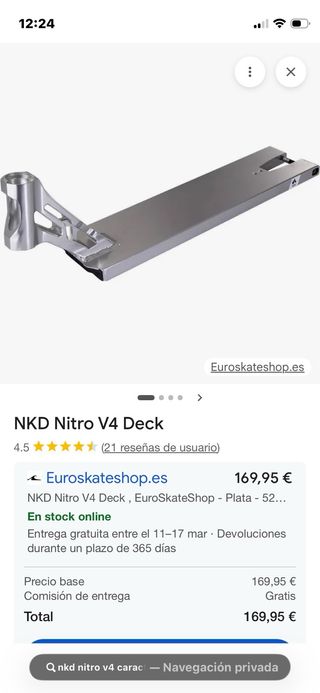 Patín NKD Nitro V4 Dorado