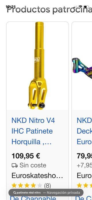 Patín NKD Nitro V4 Dorado