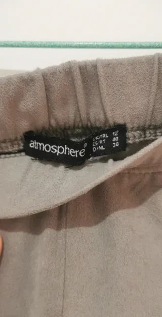 Leggings de antelina grises