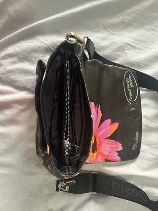 Bolso Desigual Negro Flores