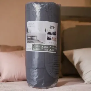 Edredón Acolchado para camas individual 90 gris