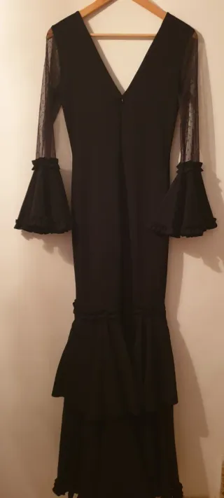 Vestido Flamenco Negro Volantes
