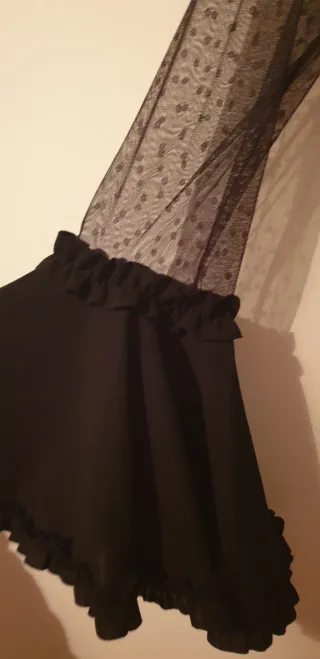 Vestido Flamenco Negro Volantes