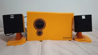 Altavoces Sonytec Negros y Naranja