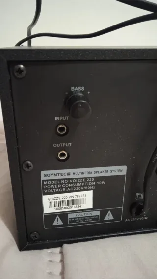 Altavoces Sonytec Negros y Naranja