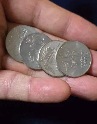 4 Monedas Rusia Sochi 2014 25 Rublos