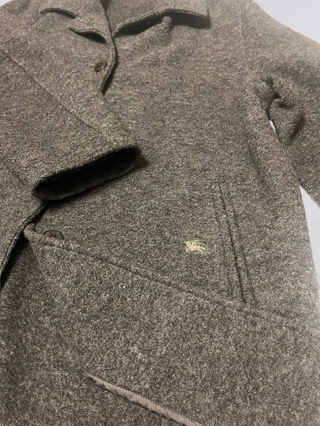 Abrigo Burberrys of London Gris Vintage