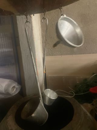 Barrica antigua de cerámica de aciete