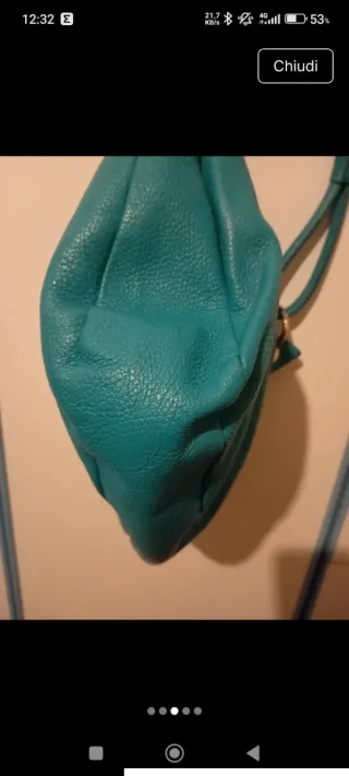 Borsa a spalla turchese