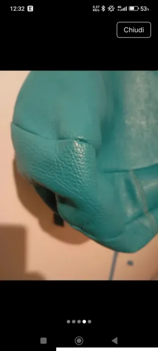 Borsa a spalla turchese