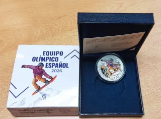 Moneda 10€ plata Equipo Olímpico Español 2026