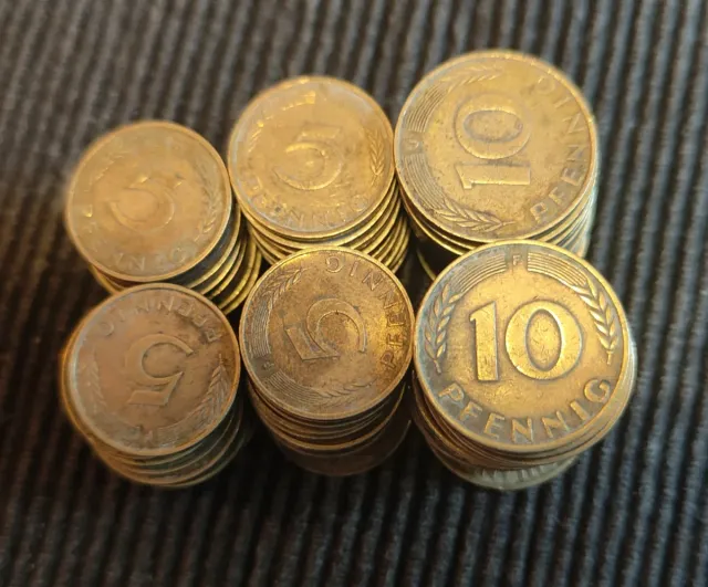 Lote 66 Monedas Marco Alemán (5 y 10 Pfennig)