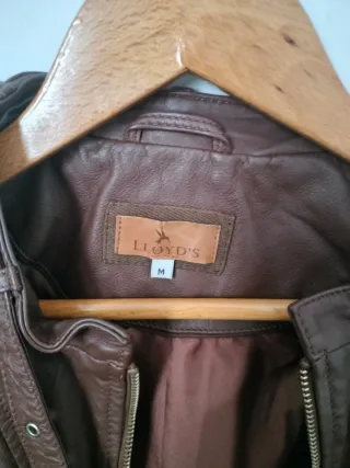 Cazadora de piel marrón Lloyd's Talla M