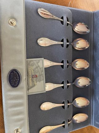 Set 6 cucchiaini moka argento Gaetano D’Agostino