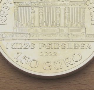 Moneda de Plata 1 Onza Feinssilber 150 Euro
