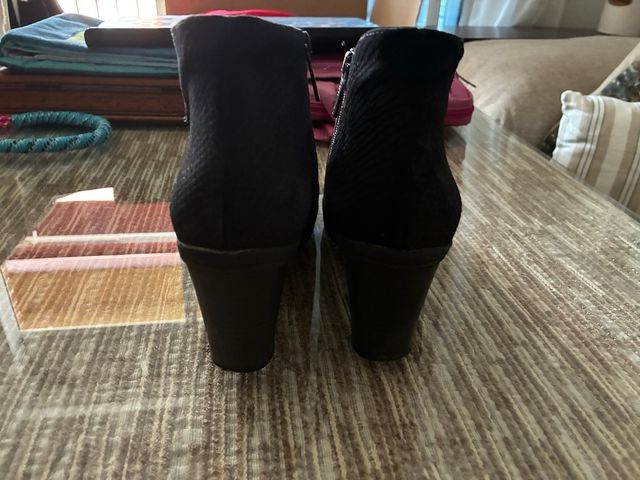 Botines negros tacón