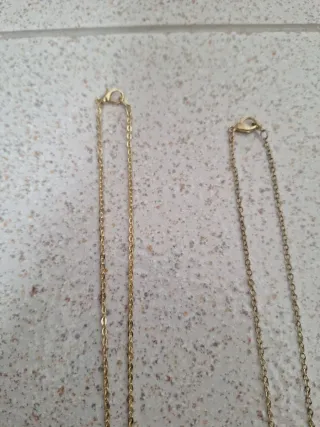 NUEVOS! Pack Cadenas Doradas y colgante baño oro