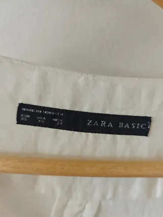 Camisa Zara Blanca Talla S