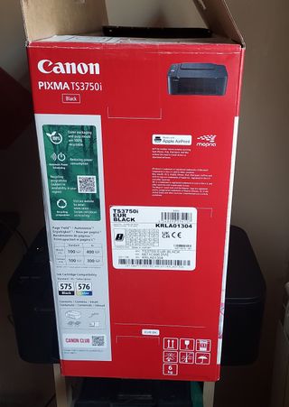 Impresora Canon PIXMA TS3750i Negra