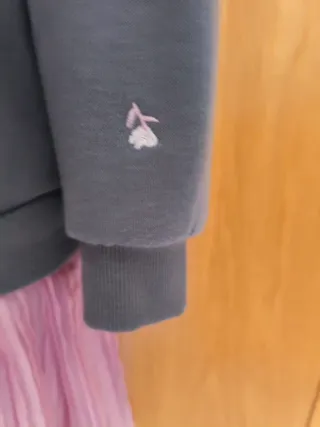 Vestido sudadera con falda tul rosa