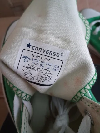 Converse Verdes Talla 43 nuevo