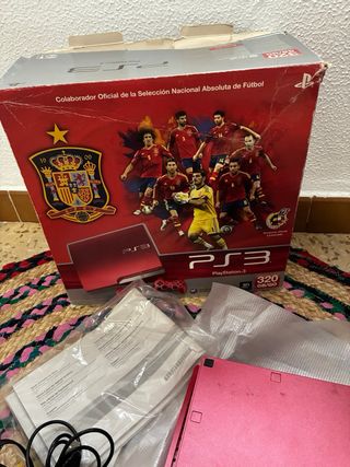 PS3 Slim roja edición selección española