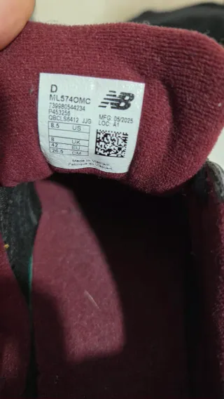 New Balance 574 Blu/Arancio Taglia 42