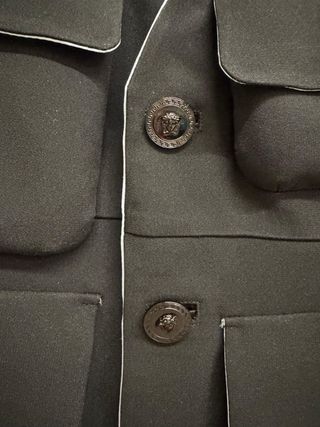 Gilet Versace uomo nero con tasche