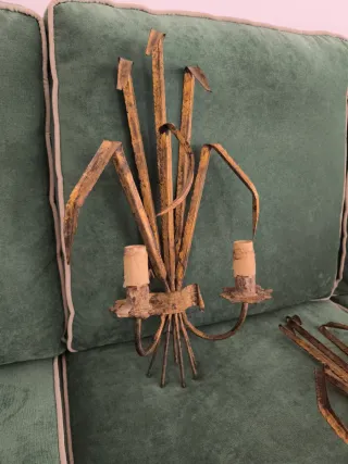 2 apliques pared vintage