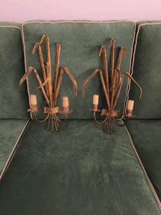 2 apliques pared vintage