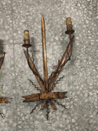 2 apliques pared vintage