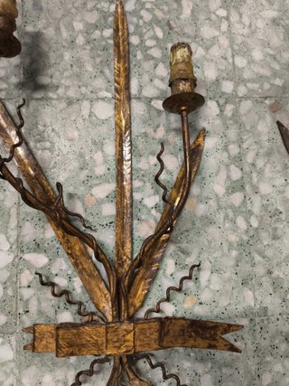 2 apliques pared vintage