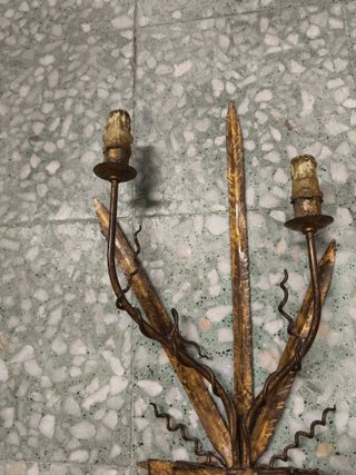 2 apliques pared vintage
